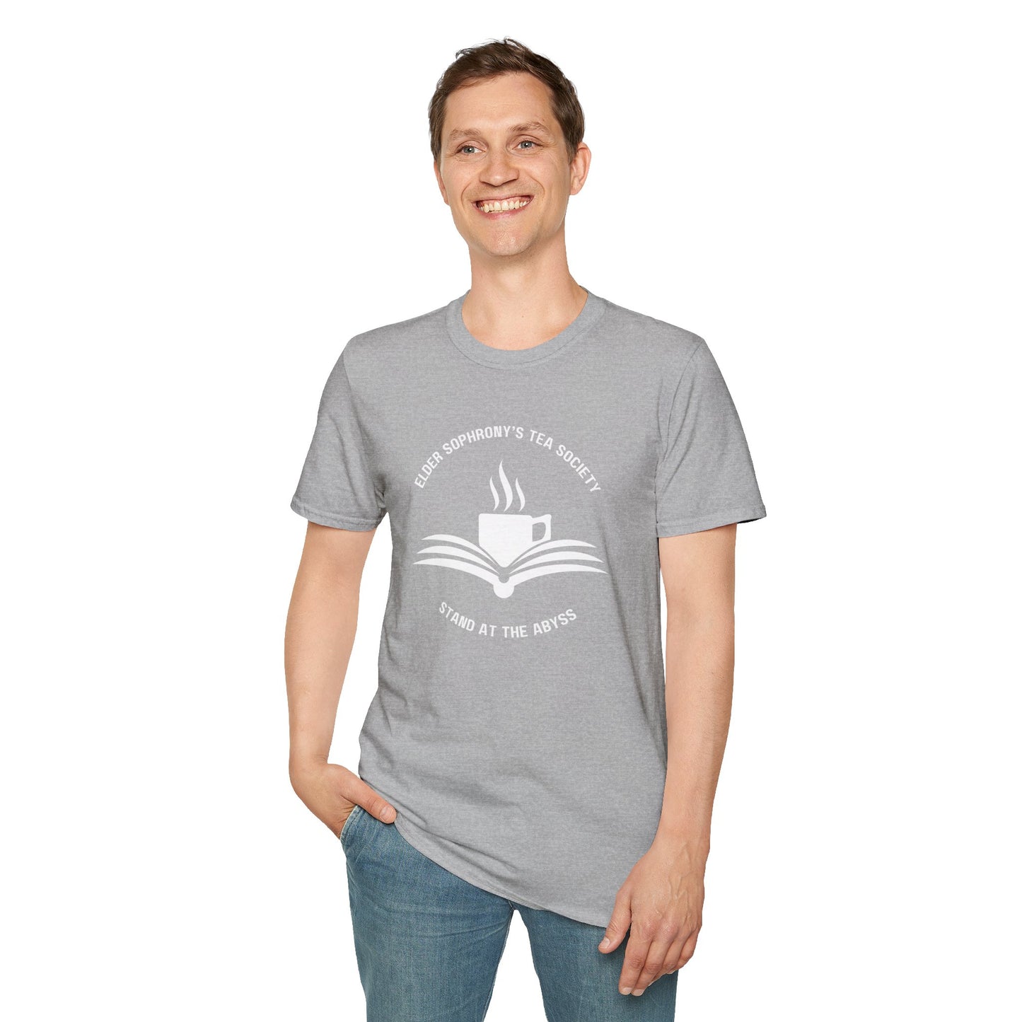 Elder Sophrony's Tea Society - Tea and Book T-Shirt