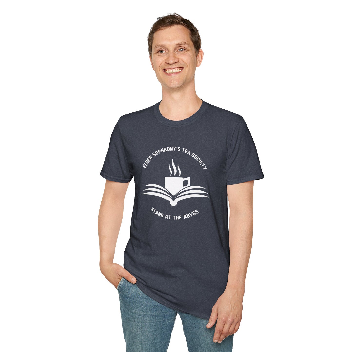 Elder Sophrony's Tea Society - Tea and Book T-Shirt