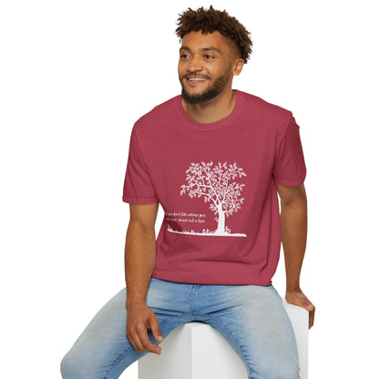 Inspirational Tree T-Shirt If You Don't Like Where You Are Planted Move